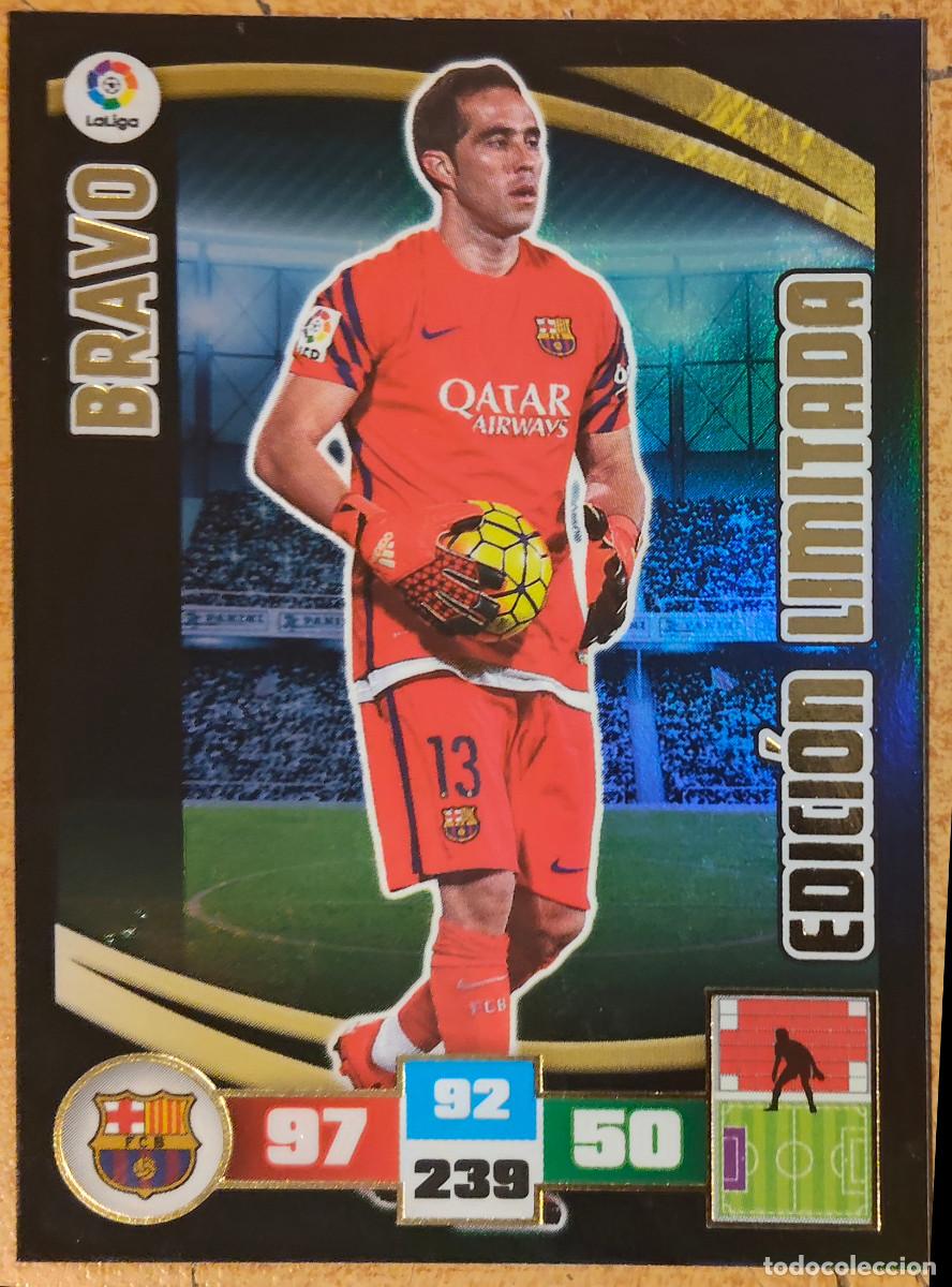 Fu&szlig;ball-Sticker: Cromo Bravo, edici&oacute;n limitada. Adrenalyn liga espa&ntilde;ola 2015/16. Panini