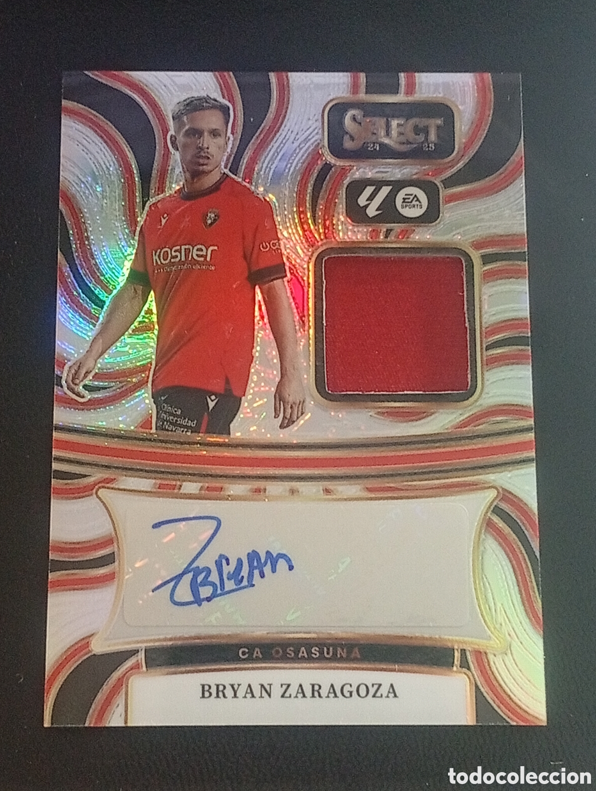 Fu&szlig;ball-Sticker: auto patch BRYAN ZARAGOZA OSASUNA SELECT LA LIGA 2024 2025 24 25 AUTOGRAFO CAMISETA RELIC CARD PRIZM