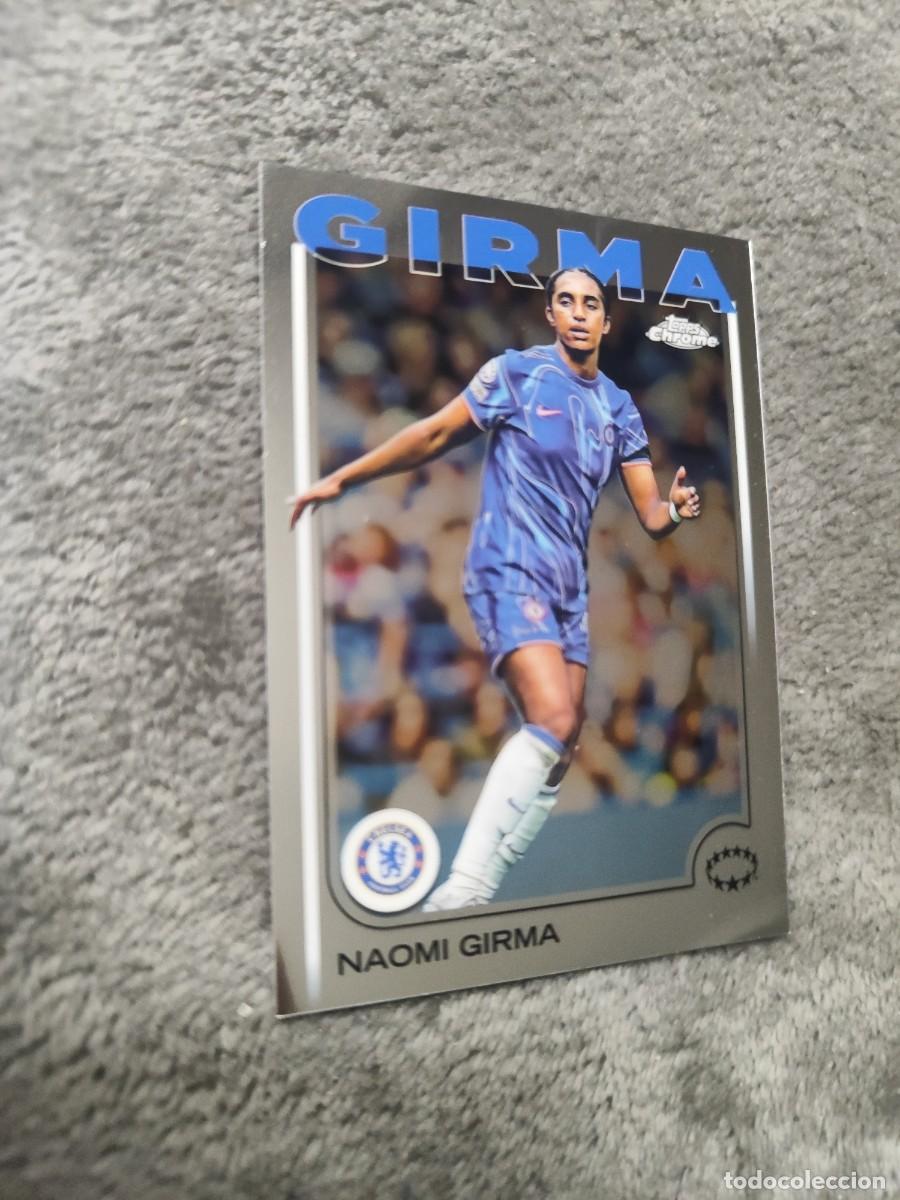 Figurine di Calcio: 61 NAOMI GIRMA CHELSEA FC UWCL CHROME 2024/25 TOPPS WOMEN CHAMPIONS LEAGUE 2025 24