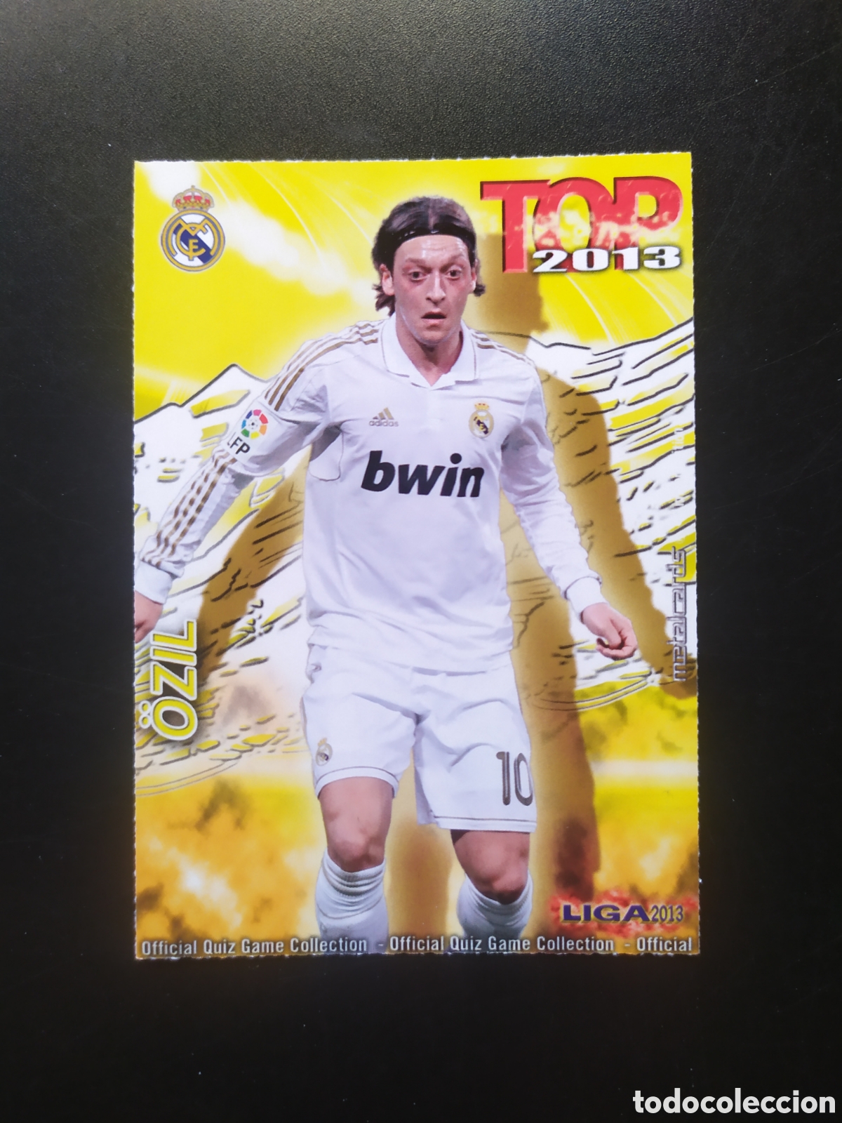 Cromos de f&uacute;tbol: Mundicromo fichas Liga 2012 2013 12 13 Ozil top dorado mate n&deg; 613 Real Madrid