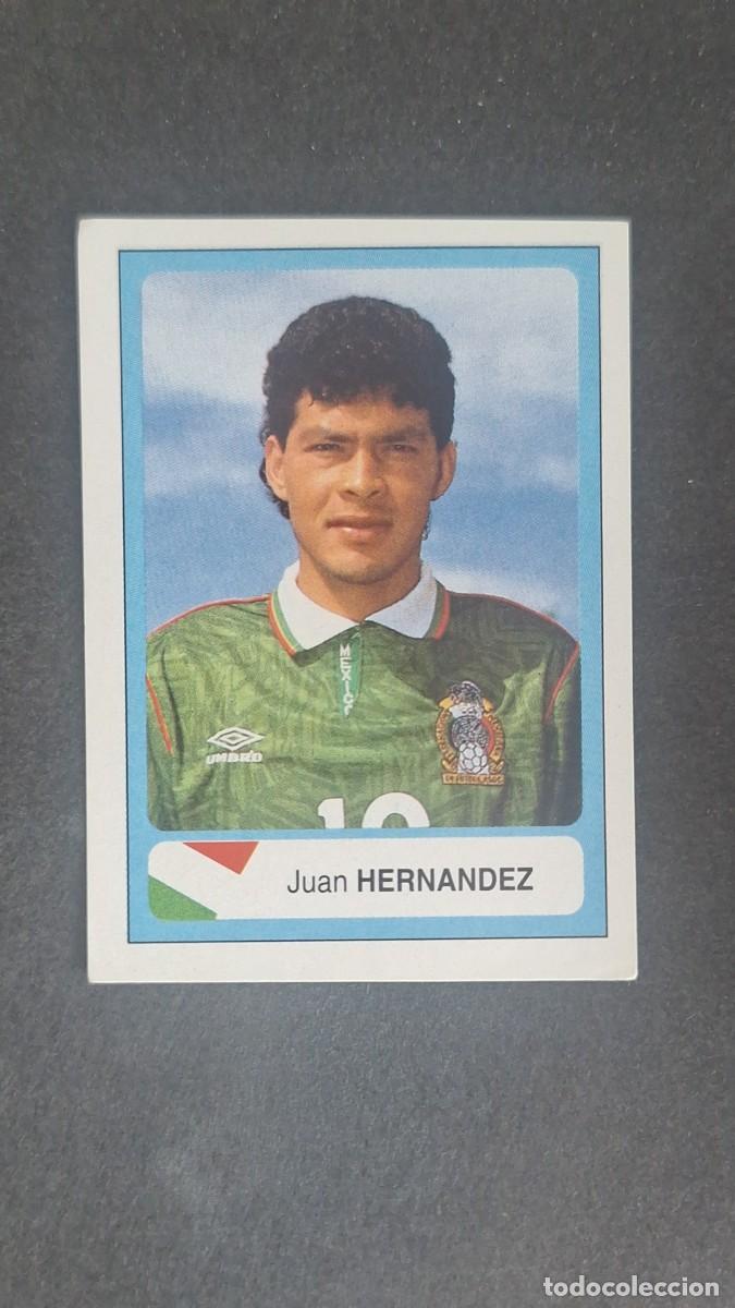 Cartes &agrave; collectionner de Football: L1 HERNANDEZ SELECCION MEXICO MEJICO MUNDIAL USA 94 EDICIONES ESTADIO NUNCA PEGADO SIN PEGAR