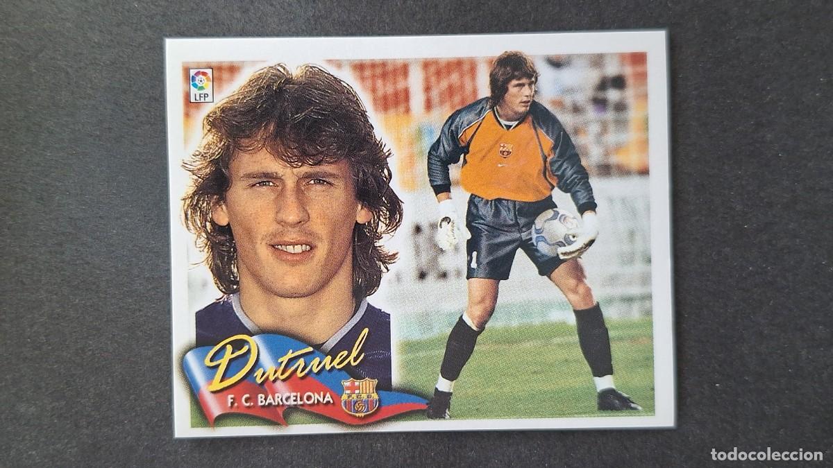 Fu&szlig;ball-Sticker: L4 DUTRUEL F. C. BARCELONA LIGA ESTE 2000 2001 00 01 NUNCA PEGADO SIN PEGAR