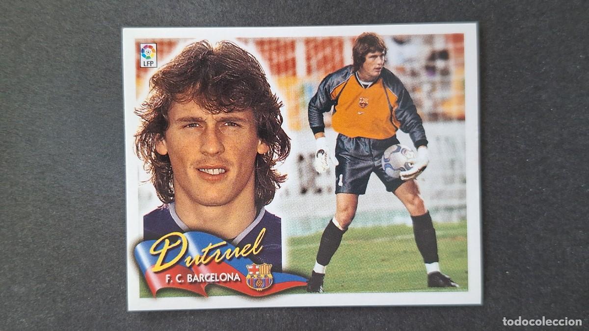 Cromos de f&uacute;tbol: L4 DUTRUEL F. C. BARCELONA LIGA ESTE 2000 2001 00 01 NUNCA PEGADO SIN PEGAR