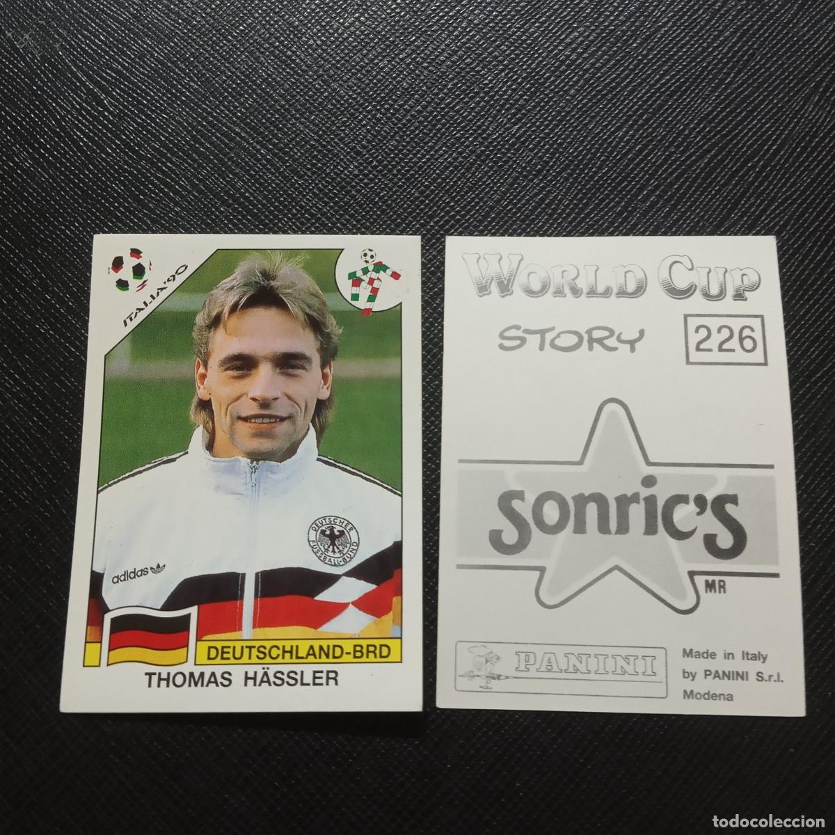 Cromos de F&uacute;tbol: 207 HASSLER ALEMANIA - WORLD CUP STORY PANINI SONRICS CROMO - SIN PEGAR - A11 PG442