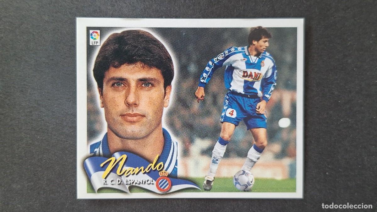 Fu&szlig;ball-Sticker: L4 NANDO R. C. D. ESPA&Ntilde;OL LIGA ESTE 2000 2001 00 01 NUNCA PEGADO SIN PEGAR