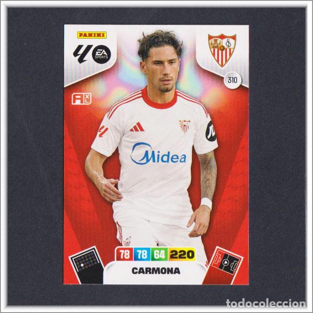 Figurine di Calcio: ADRENALYN XL 2025 2026 25 26 PANINI CARMONA 310 SEVILLA LIGA COLECCI&Oacute;N ALBUM F&Uacute;TBOL