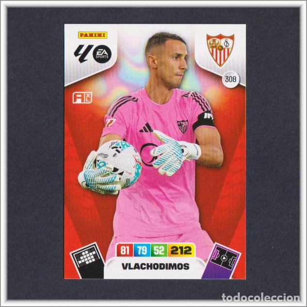 Cromos de F&uacute;tbol: ADRENALYN XL 2025 2026 25 26 PANINI VLACHODIMOS 308 SEVILLA LIGA COLECCI&Oacute;N ALBUM F&Uacute;TBOL