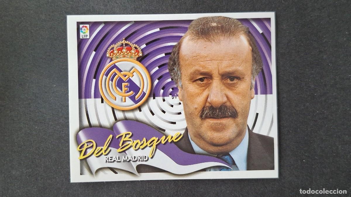 Fu&szlig;ball-Sticker: L4 DEL BOSQUE ENTRENADOR REAL MADRID LIGA ESTE 2000 2001 00 01 NUNCA PEGADO SIN PEGAR