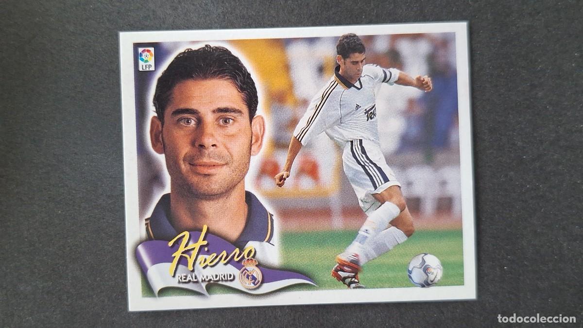 Fu&szlig;ball-Sticker: L4 HIERRO REAL MADRID LIGA ESTE 2000 2001 00 01 NUNCA PEGADO SIN PEGAR