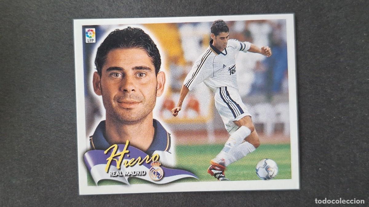 Fu&szlig;ball-Sticker: L4 HIERRO REAL MADRID LIGA ESTE 2000 2001 00 01 NUNCA PEGADO SIN PEGAR
