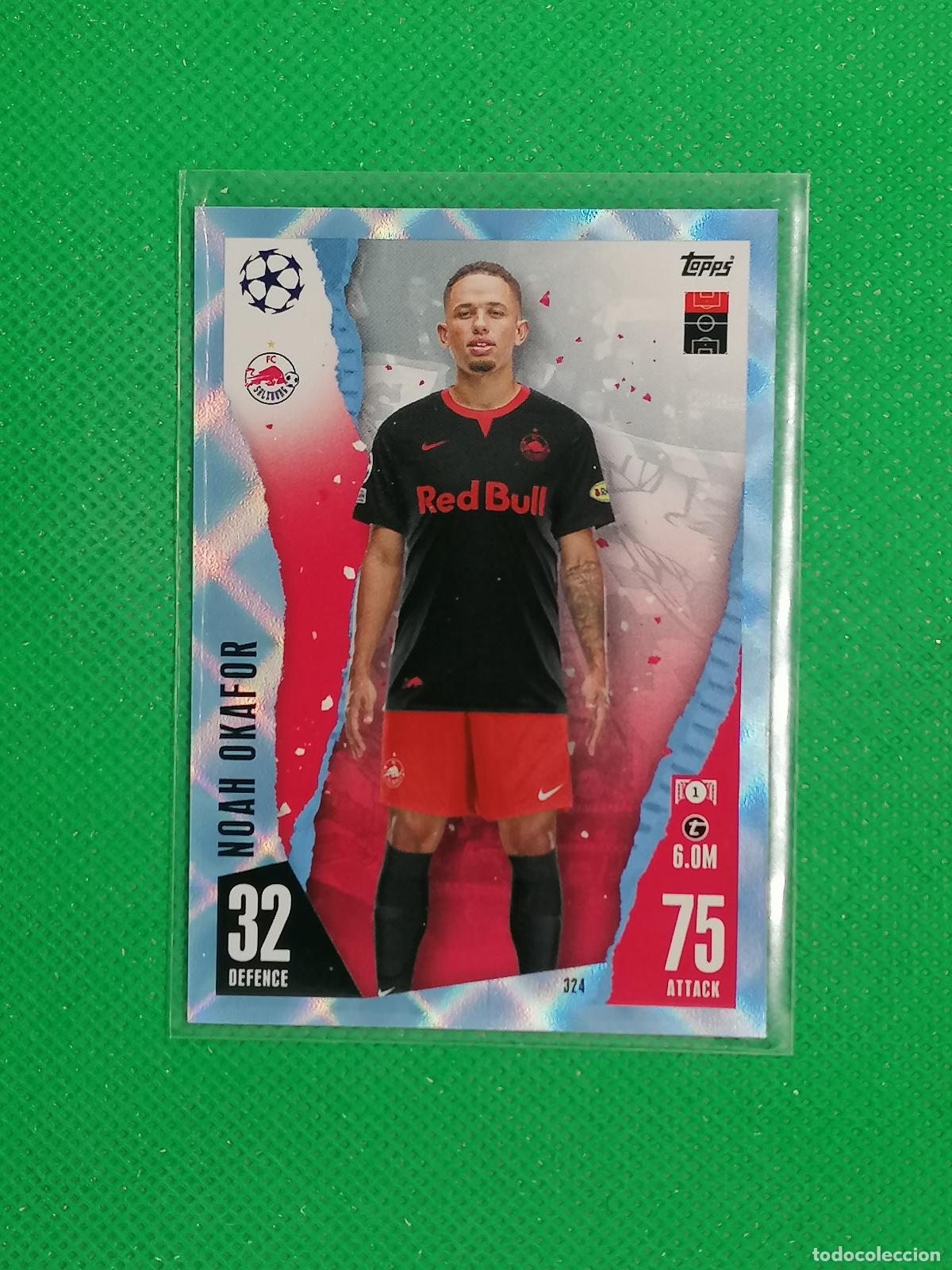 Cromos de F&uacute;tbol: 324 NOAH OKAFOR SALZBURG PARALELA CRYSTAL ⚽ TOPPS MATCH ATTAX 2023 2024 23 24 ⚽