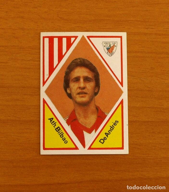 Fu&szlig;ball-Sticker: Athletic de Bilbao - n&ordm; 10 De Andr&eacute;s - Editorial Maga 1983-1984, 83-84 - nunca pegados