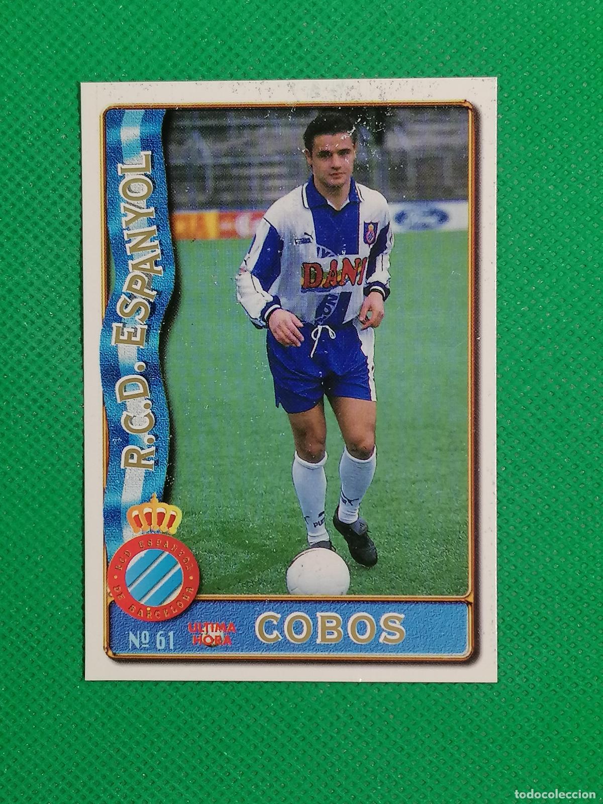 Cartes &agrave; collectionner de Football: 61 COBOS ESPANYOL UH ⚽FICHAS LIGA MUNDICROMO 96 97 1996 1997 ⚽