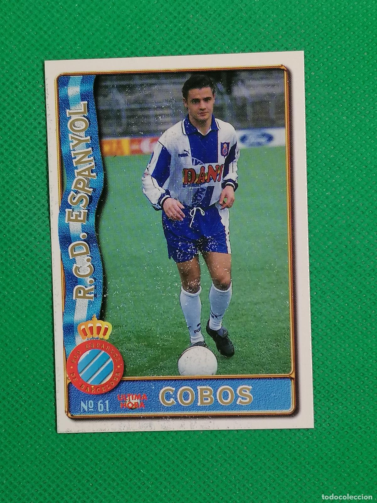 Cromos de F&uacute;tbol: 61 COBOS ESPANYOL UH ⚽FICHAS LIGA MUNDICROMO 96 97 1996 1997 ⚽