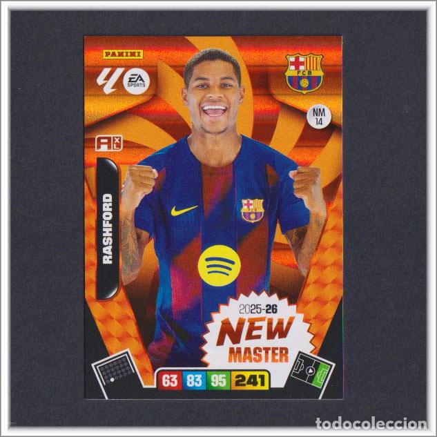 Figurine di Calcio: ADRENALYN XL 2025 2026 25 26 PANINI RASHFORD NM14 NM 14 NEW MASTER BARCELONA BAR&Ccedil;A LIGA COLECCI&Oacute;N