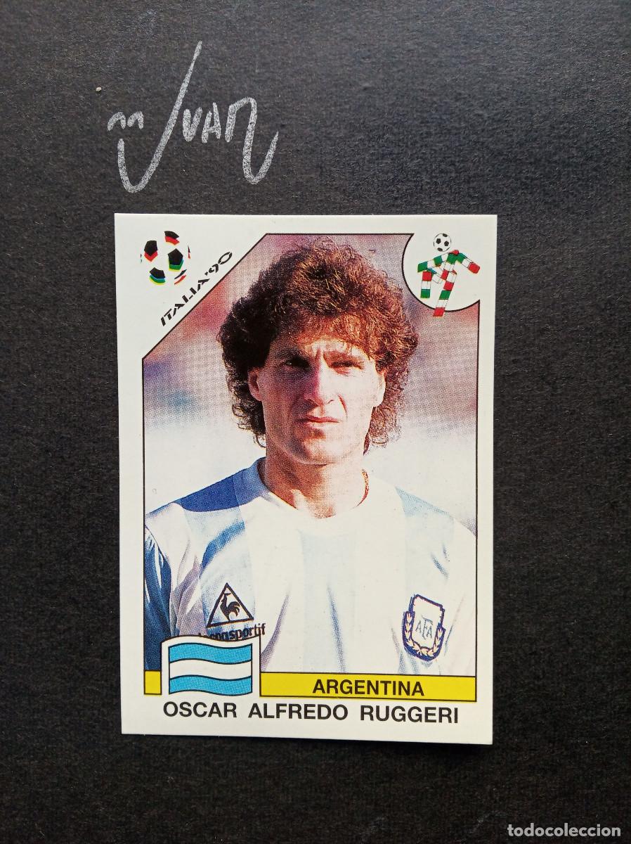 Cromos de Futebol: N&ordm; 213 RUGGERI ARGENTINA REAL MADRID ⚽ PANINI &reg; SONRIC'S FIFA WORLD CUP STORY 1990 SIN PEGAR NUEVO