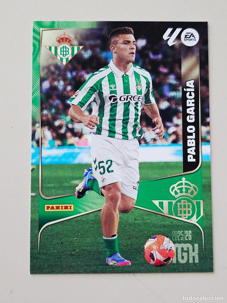 Cromos de F&uacute;tbol: 104 Pablo Garc&iacute;a, Real Betis, Panini Megacracks 2025 2026 25 26