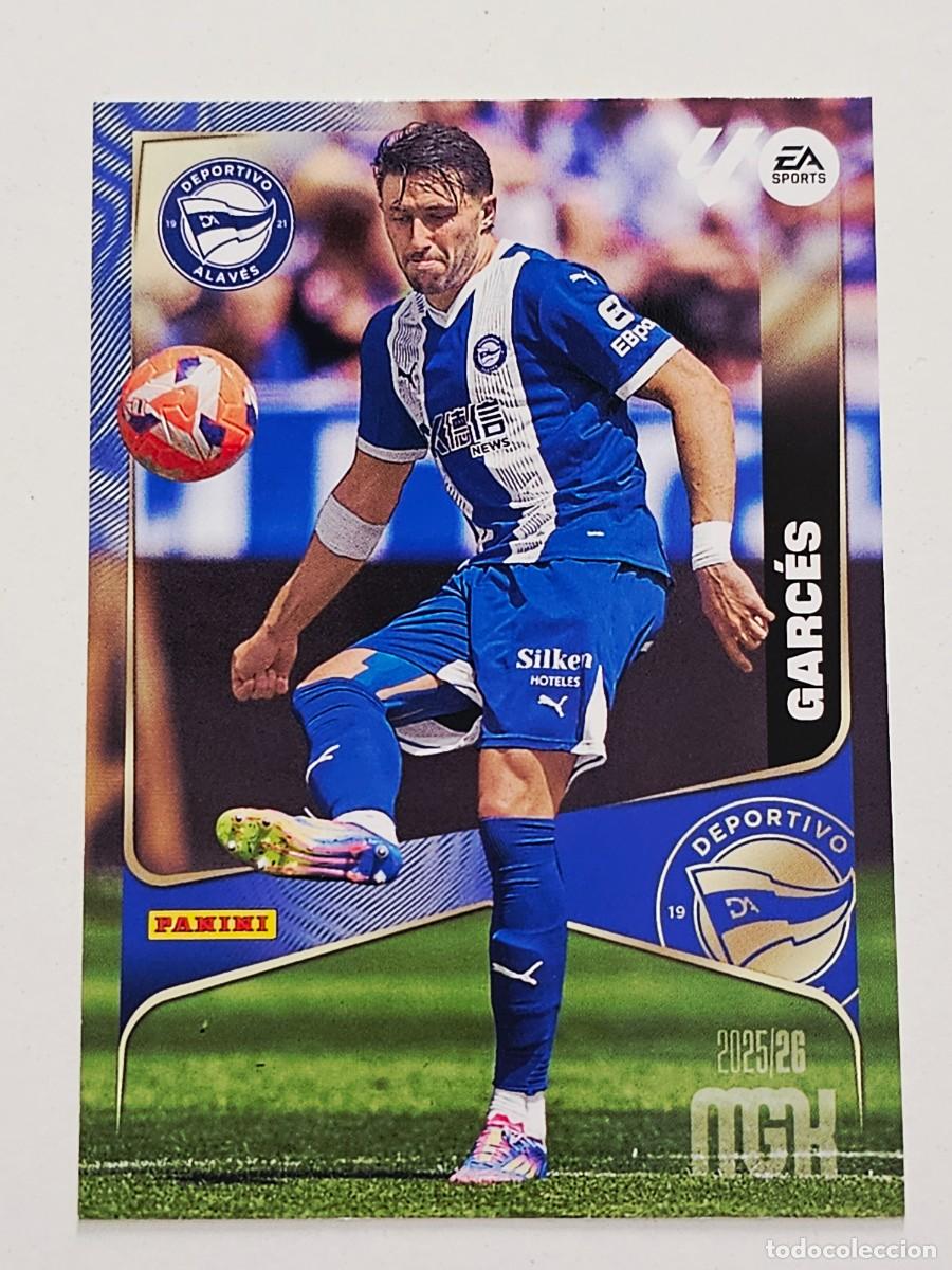 Cromos de f&uacute;tbol: 24 Facundo Garc&eacute;s, Deportivo Alav&eacute;s, Panini Megacracks 2025 2026 25 26
