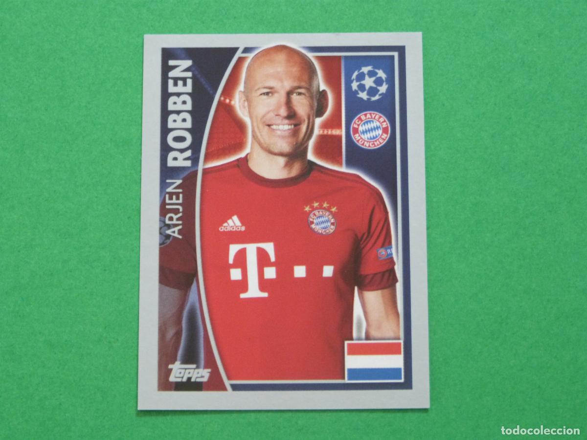 Fu&szlig;ball-Sticker: CROMO FUTBOL ROBBEN BAYERN DE MUNICH SIN PEGAR N&ordm; 387 CHAMPIONS LEAGUE 2015-2016/15-16 TOPPS