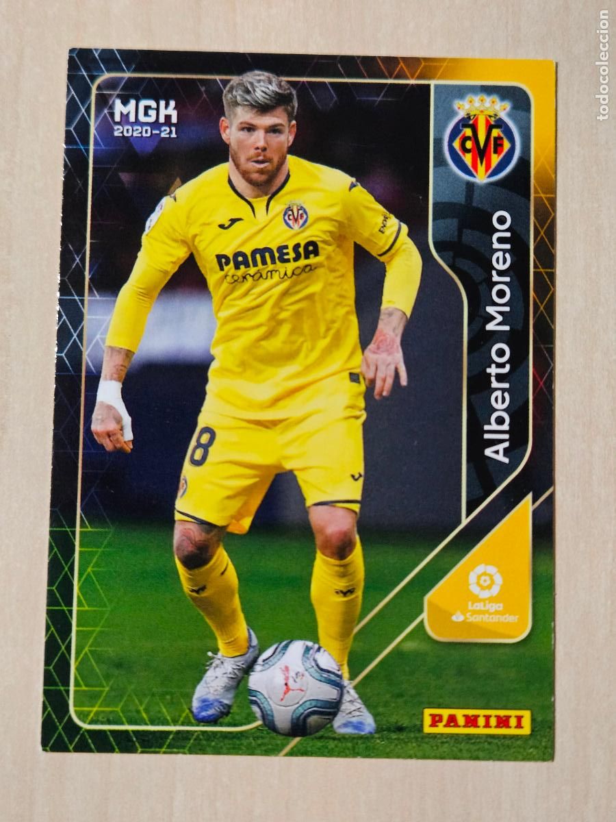 Football Stickers: CROMO N&ordm; 333 ALBERTO MORENO - MEGACRACKS 2020 21 - VILLARREAL