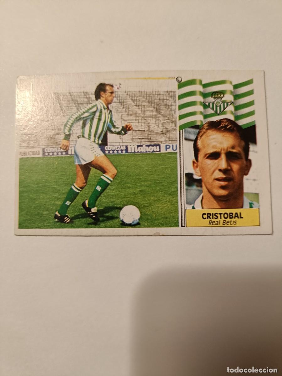 Cromos de F&uacute;tbol: CRISTOBAL (BAJA) REAL BETIS LIGA 86/87 ESTE