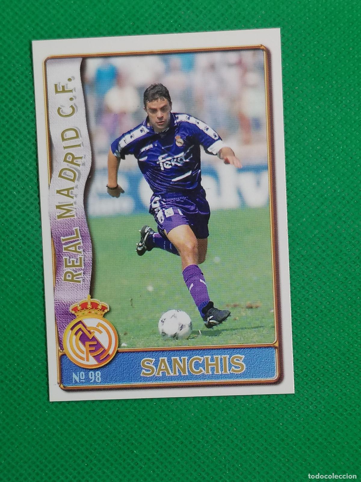 Cromos de Futebol: 98 SANCHIS REAL MADRID ⚽FICHAS LIGA MUNDICROMO 96 97 1996 1997 ⚽