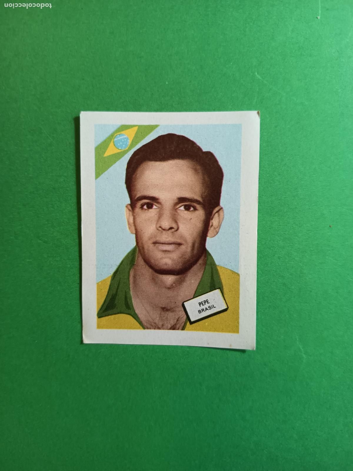 Cromos de F&uacute;tbol: CROMO SIN PEGAR MUNDIAL DE FUTBOL CHILE 1962 PEPE SELECCION BRASIL