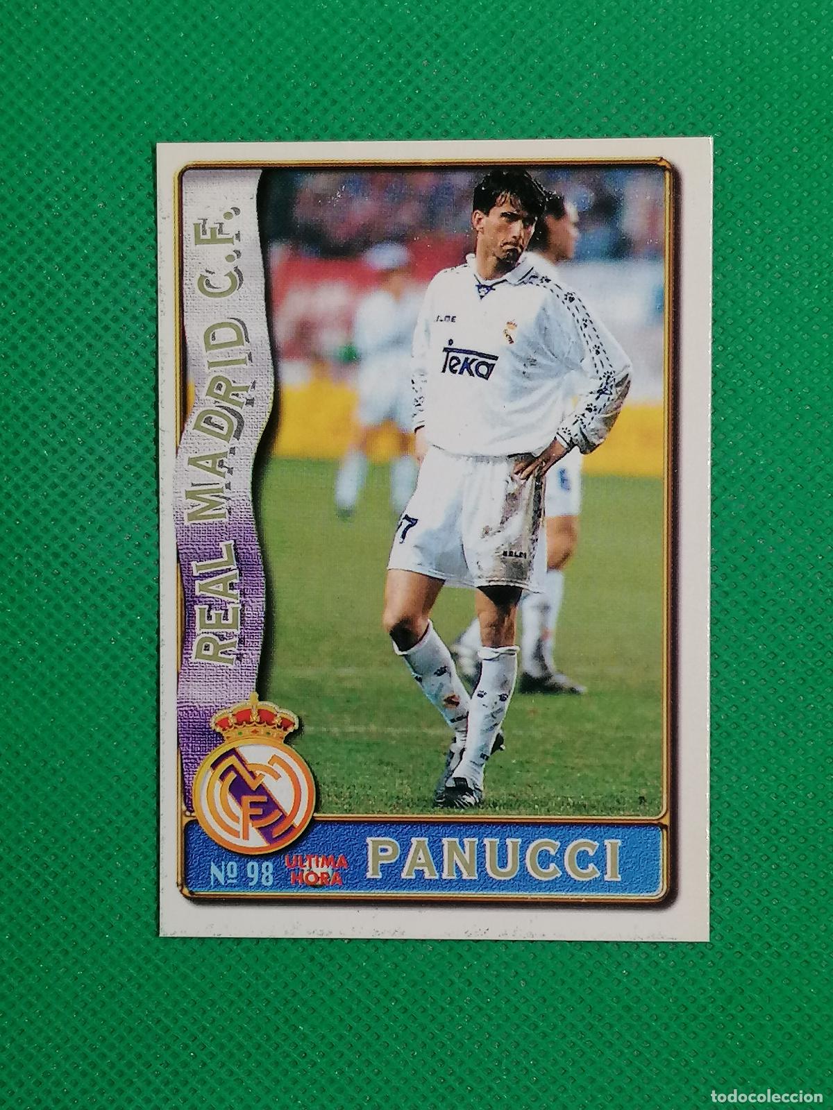Cromos de f&uacute;tbol: 98 PANUCCI REAL MADRID UH ⚽FICHAS LIGA MUNDICROMO 96 97 1996 1997 ⚽