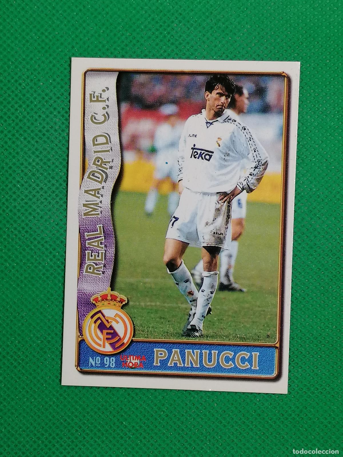 Cromos de f&uacute;tbol: 98 PANUCCI REAL MADRID UH ⚽FICHAS LIGA MUNDICROMO 96 97 1996 1997 ⚽