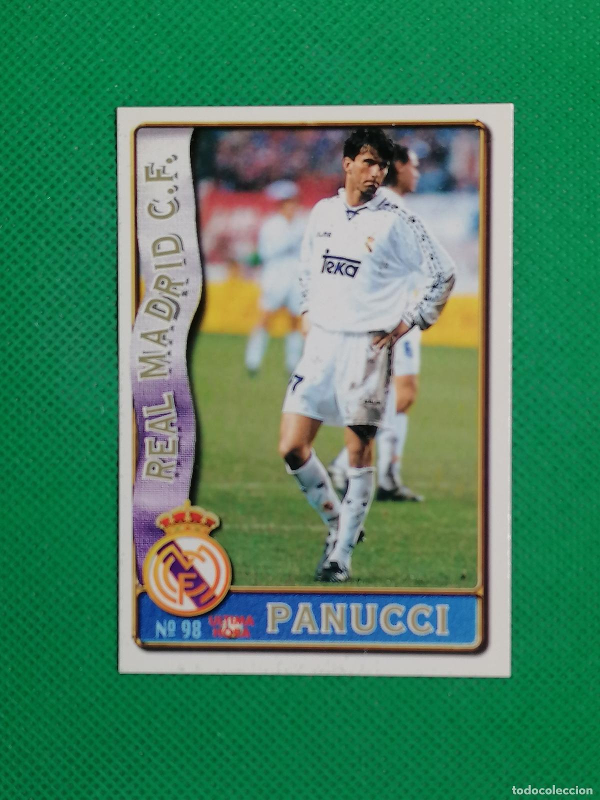 Cromos de f&uacute;tbol: 98 PANUCCI REAL MADRID UH ⚽FICHAS LIGA MUNDICROMO 96 97 1996 1997 ⚽