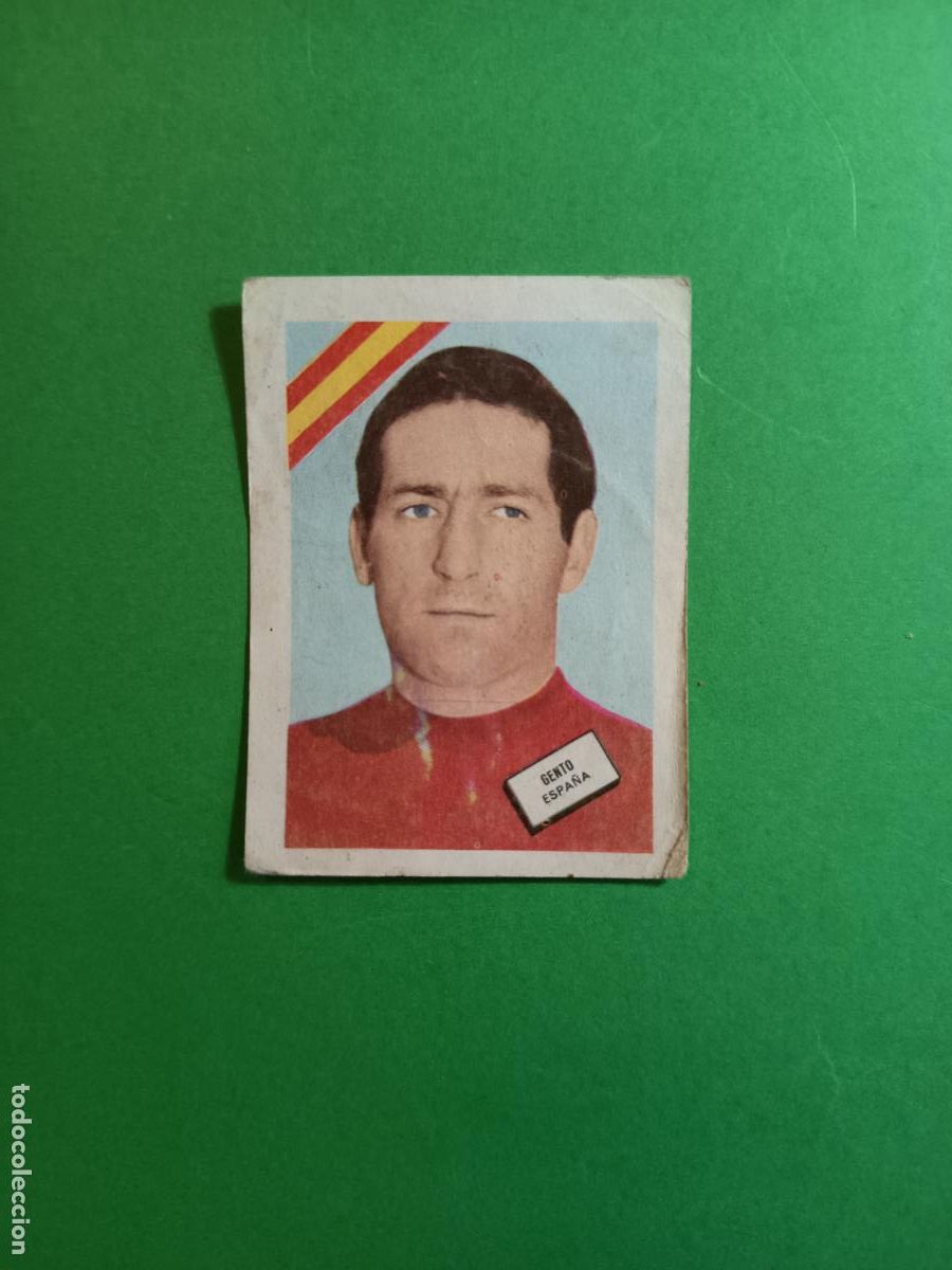 Cromos de F&uacute;tbol: CROMO SIN PEGAR MUNDIAL DE FUTBOL CHILE 1962 GENTO SELECCION ESPA&Ntilde;A