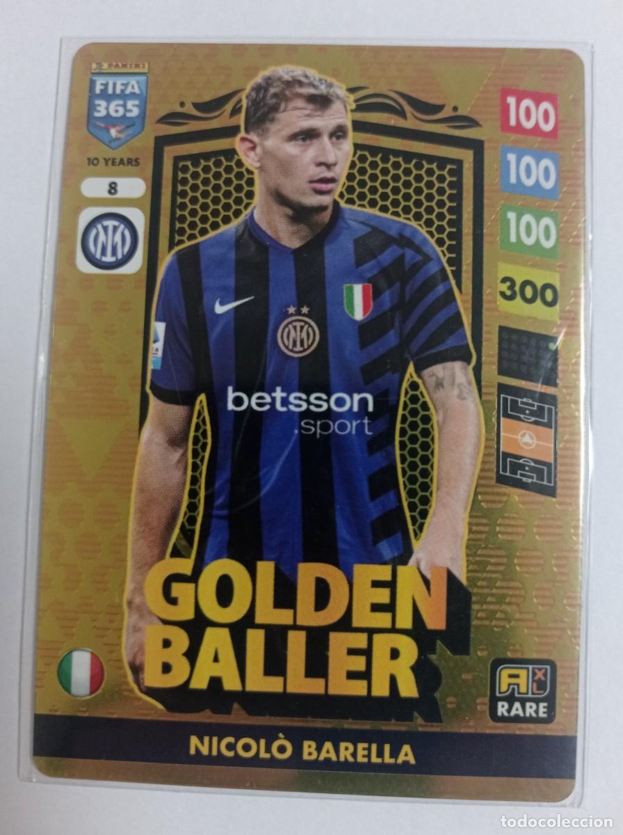 Figurine di Calcio: GOLDEN BALLER FIFA 365- 2025 ADRENALYN 24-25 CROMO 8 N. BARELLA (INTER DE MILAN)