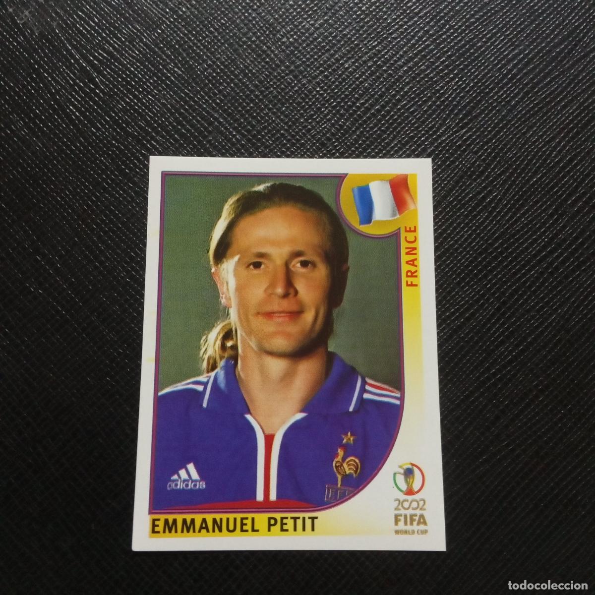 Cromos de f&uacute;tbol: 34 EMMANUEL PETIT FRANCIA PANINI 2002 MUNDIAL KOREA FUTBOL 02 CROMO - SIN PEGAR - A201 PG34