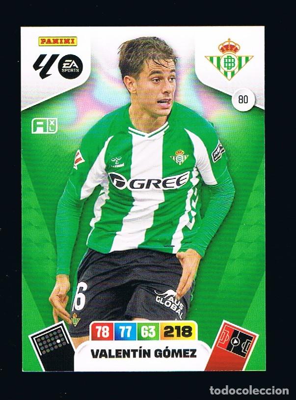 Cromos de F&uacute;tbol: ADRENALYN XL 2025-26 CARD N&ordm; 80 VALENT&Iacute;N GOM&Eacute;Z REAL BETIS