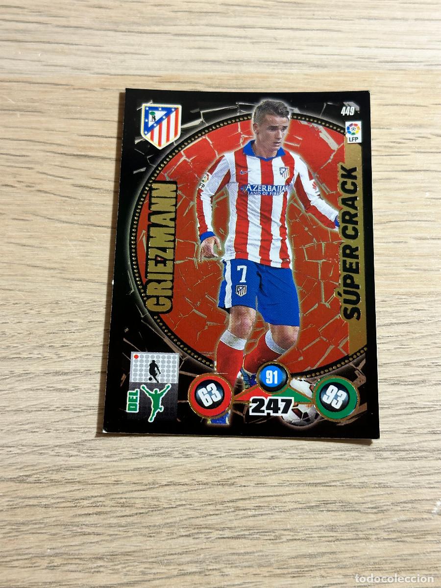 Fu&szlig;ball-Sticker: GRIEZMANN n&ordm; 449 SUPER CRACK ATLETICO DE MADRID ADRENALYN XL 2014 2015 PANINI 14 15