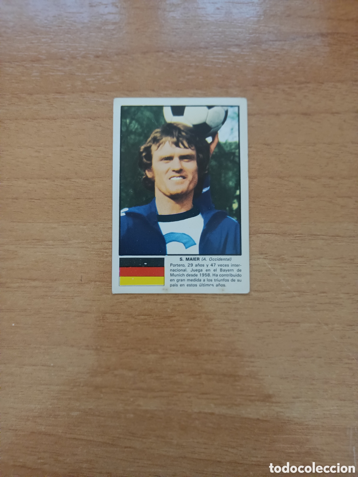Cromos de F&uacute;tbol: Maier ALEMANIA 74 R.ROMERO sin pegar