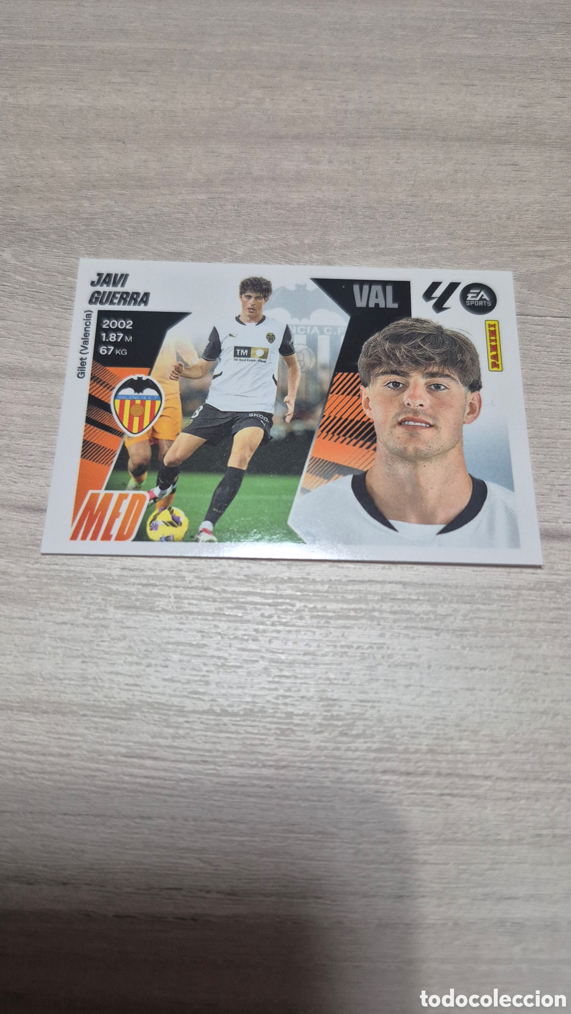 Fu&szlig;ball-Sticker: N&deg;15 Valencia Javi Guerra Liga Este 25/26