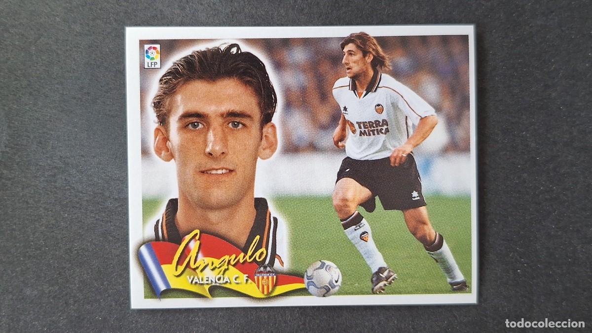 Fu&szlig;ball-Sticker: L4 ANGULO VALENCIA C. F. LIGA ESTE 2000 2001 00 01 NUNCA PEGADO SIN PEGAR
