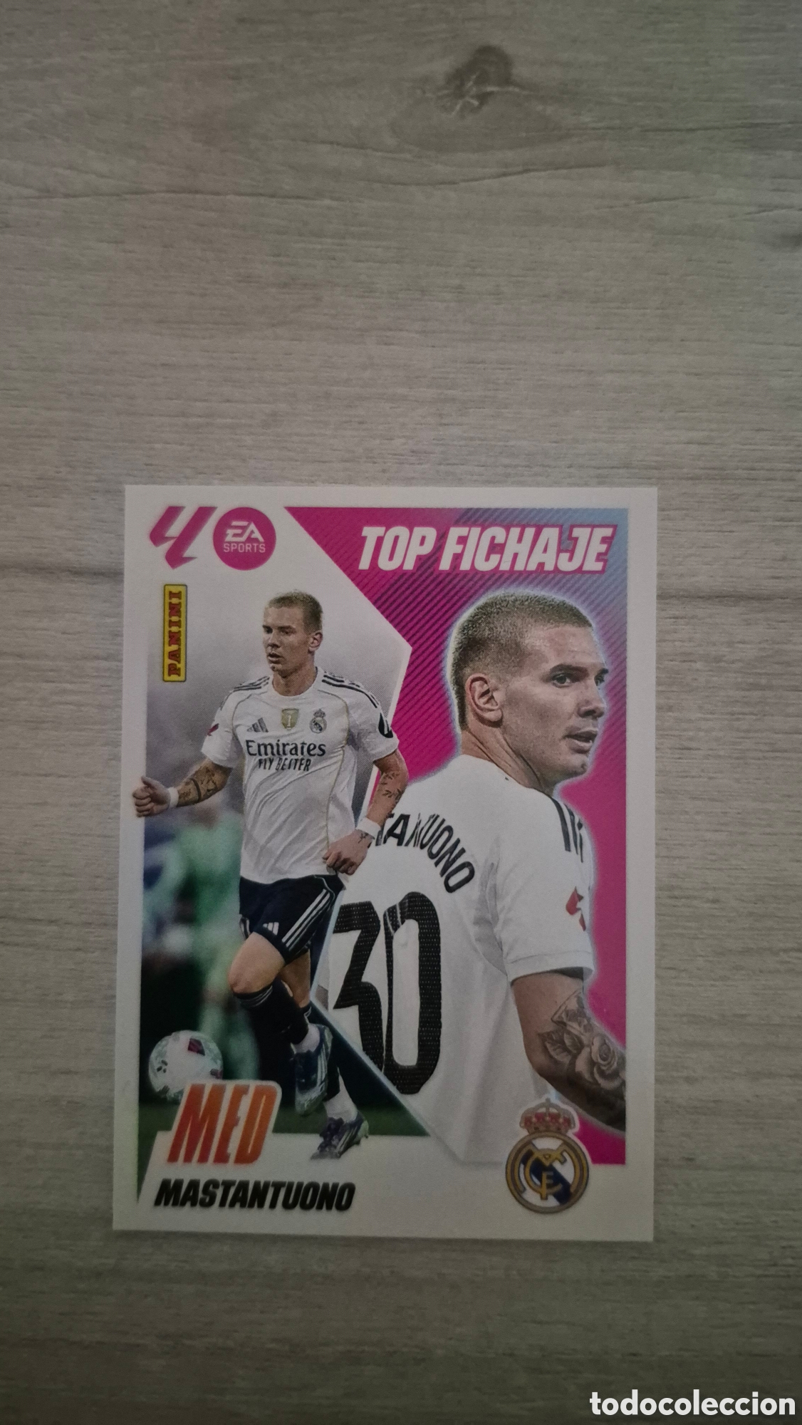 Fu&szlig;ball-Sticker: Top Fichaje N&deg;68 Mastantuono Liga Este 25/26
