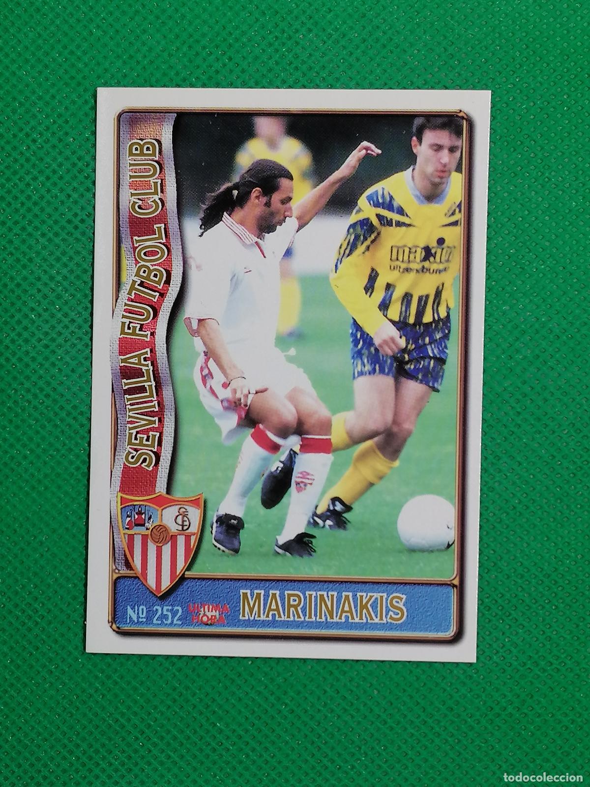 Cromos de Futebol: 252 MARINAKIS SEVILLA UH ⚽ FICHAS LIGA MUNDICROMO 96 97 1996 1997 ⚽