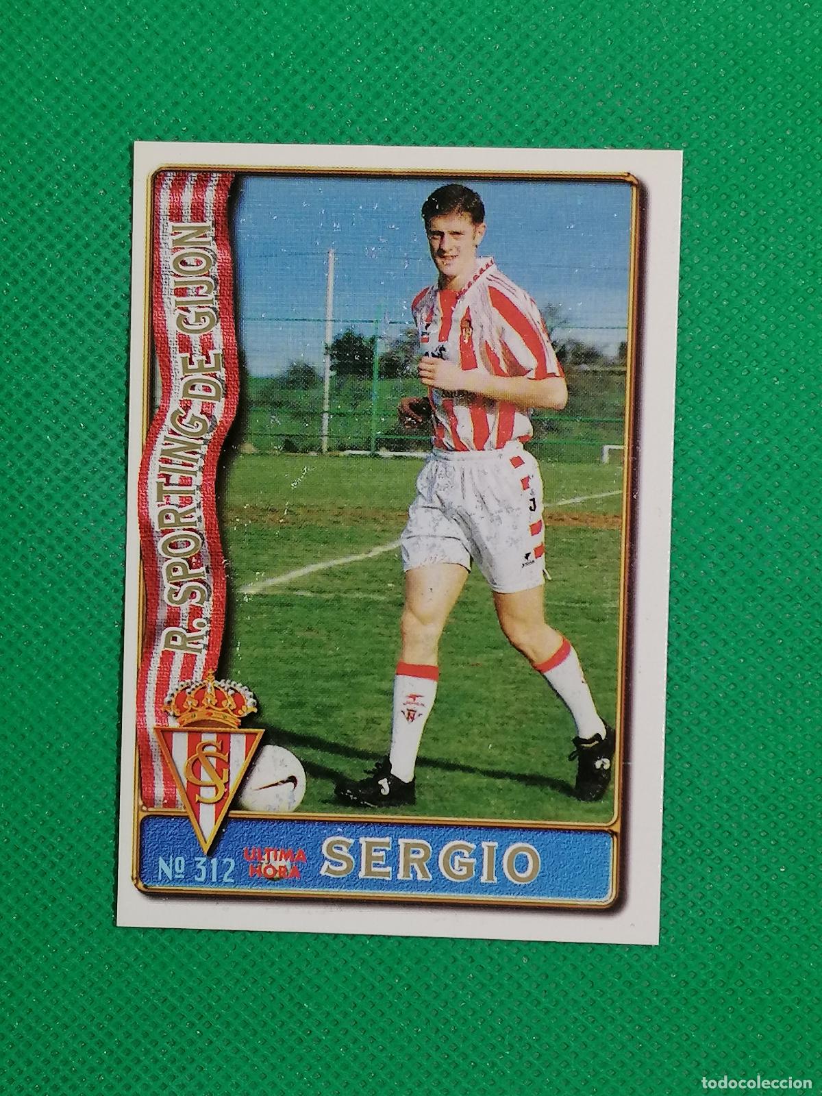 Cromos de F&uacute;tbol: 312 SERGIO SPORTING GIJON UH ⚽ FICHAS LIGA MUNDICROMO 96 97 1996 1997 ⚽
