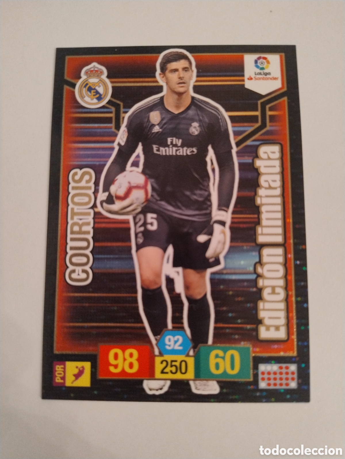 Cromos de F&uacute;tbol: Courtois - Real Madrid - Adrenalyn XL Liga 2018 - 2019 Edici&oacute;n Limitada