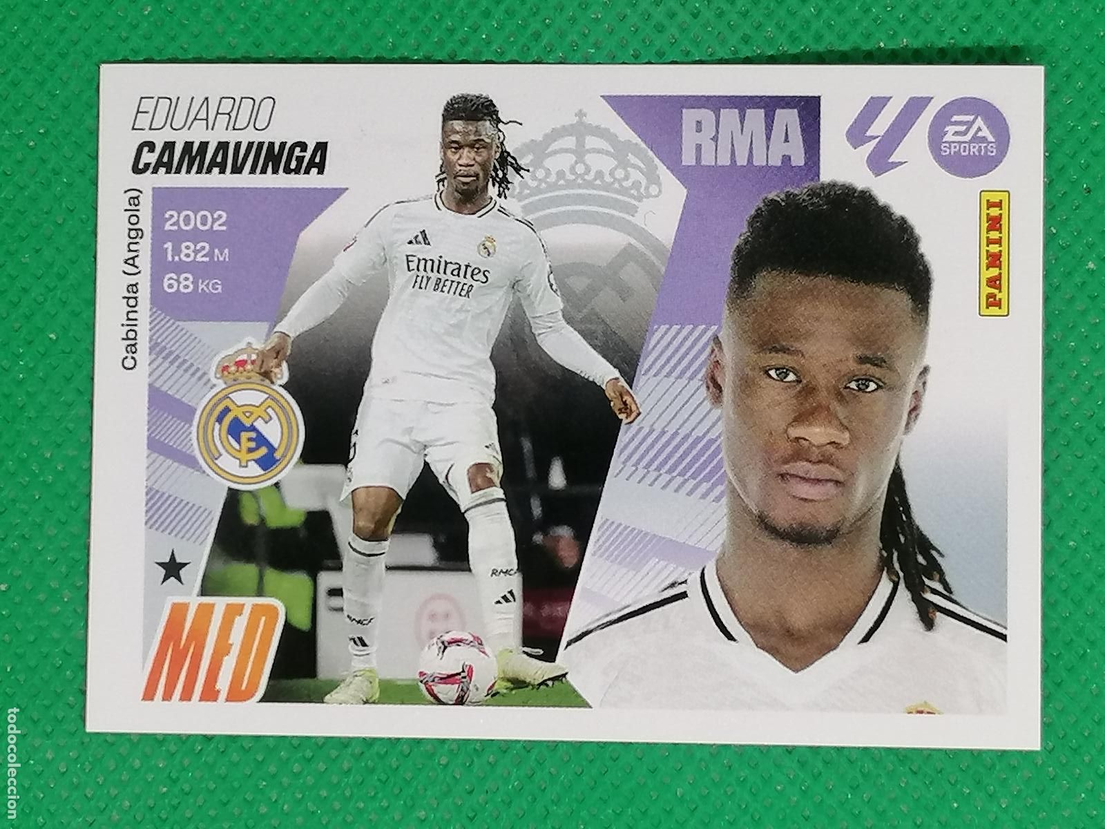Cromos de f&uacute;tbol: 12 EDUARDO CAMAVINGA REAL MADRID ⚽ PANINI LIGA ESTE 25 26 2025 2026 ⚽