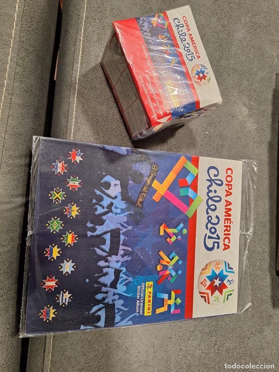 Cromos de F&uacute;tbol: COPA AM&Eacute;RICA CHILE 2015 PANINI LOTE 50 SOBRES CERRADOS SIN ABRIR CAJA PRECINTADA Messi ALBUM PLANCHA