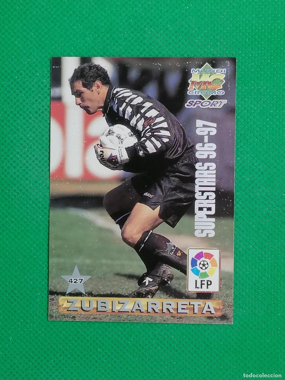 Fu&szlig;ball-Sticker: 427 ZUBIZARRETA PIOJO LOPEZ VALENCIA SUPERSTARS 96 97 ⚽ FICHAS LIGA MUNDICROMO 96 97 1996 1997 ⚽