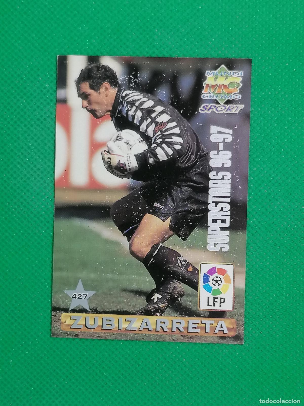 Figurine di Calcio: 427 ZUBIZARRETA PIOJO LOPEZ VALENCIA SUPERSTARS 96 97 ⚽ FICHAS LIGA MUNDICROMO 96 97 1996 1997 ⚽
