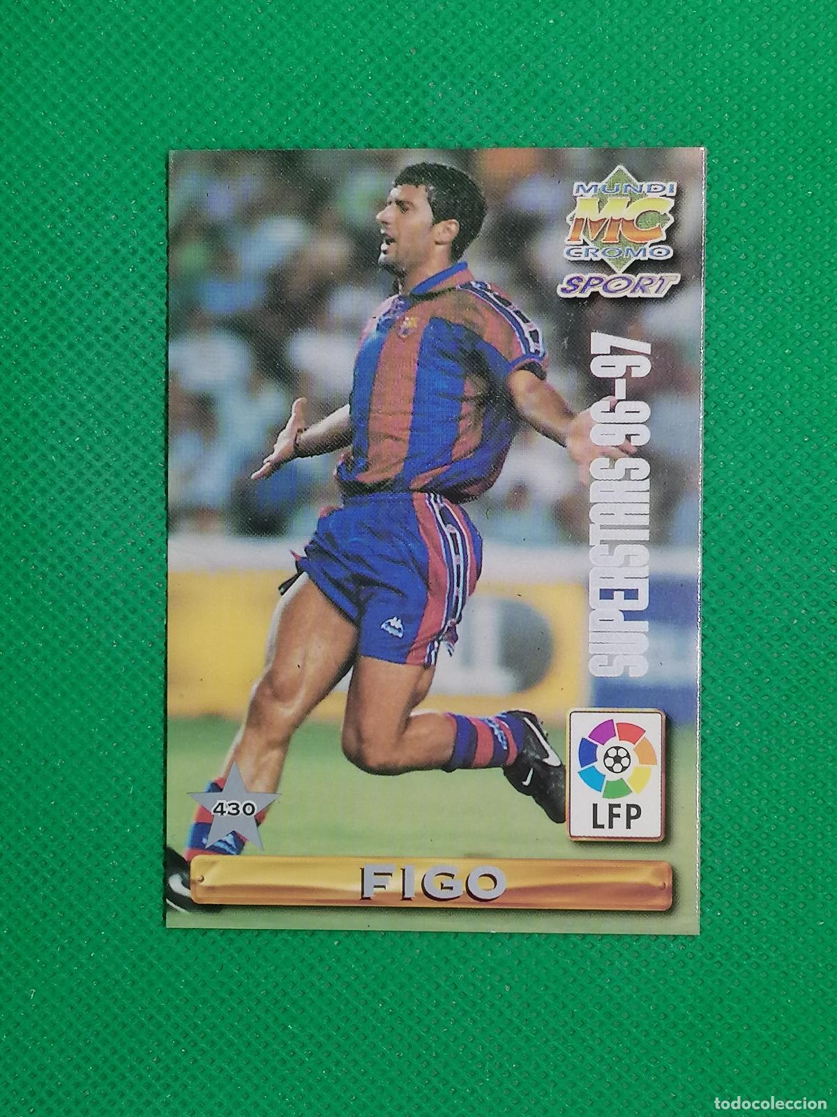 Fu&szlig;ball-Sticker: 430 VITOR BAIA FIGO BARCELONA SUPERSTARS 96 97 ⚽ FICHAS LIGA MUNDICROMO 96 97 1996 1997 ⚽