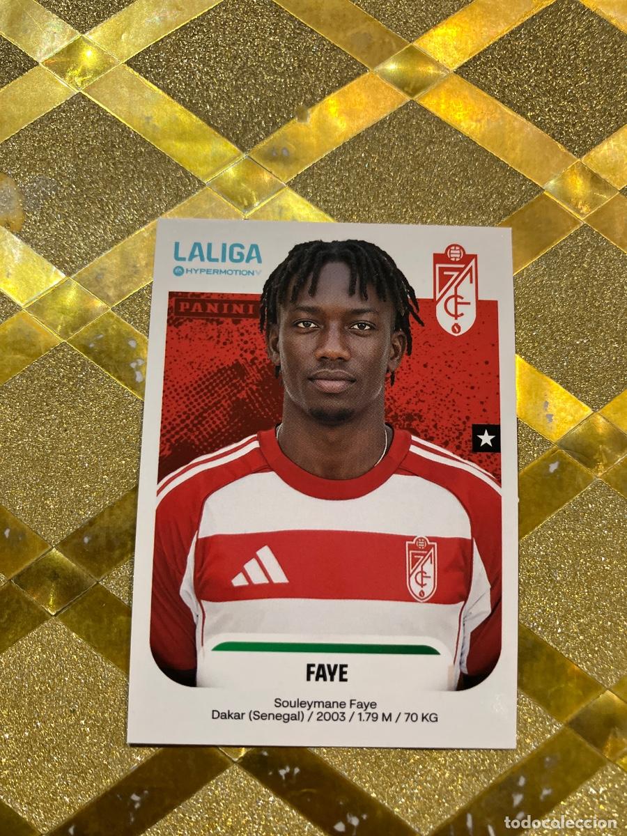 Cromos de F&uacute;tbol: CROMO DE FUTBOL NUMERO 226 FAYE GRANADA LIGA HYPERMOTION 2025 2026 PANINI !