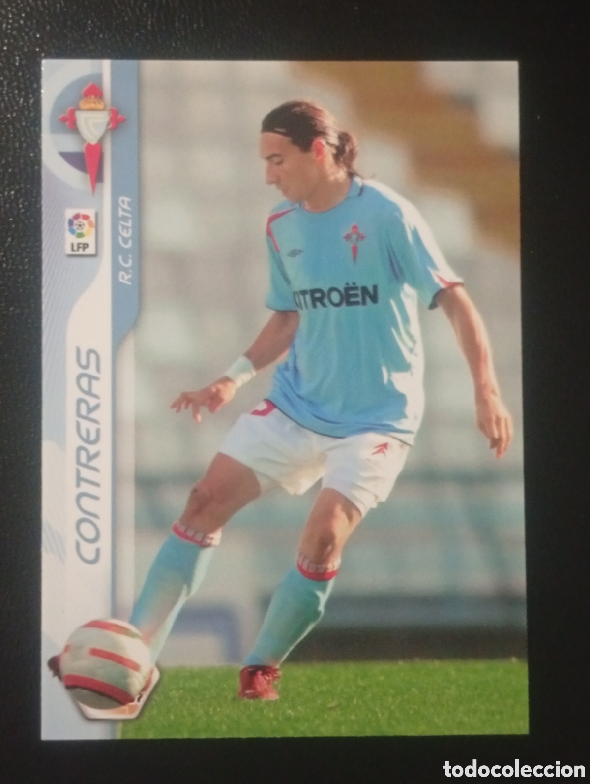 Fu&szlig;ball-Sticker: 78 CONTRERAS CELTA DE VIGO 2006 2007 06 07 6 7 MEGAFICHAS MEGA FICHAS MEGACRACKS PANINI CROMOS