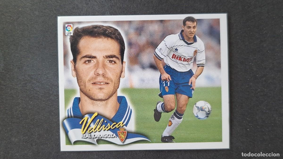 Cromos de F&uacute;tbol: L4 VELLISCA REAL ZARAGOZA LIGA ESTE 2000 2001 00 01 NUNCA PEGADO SIN PEGAR